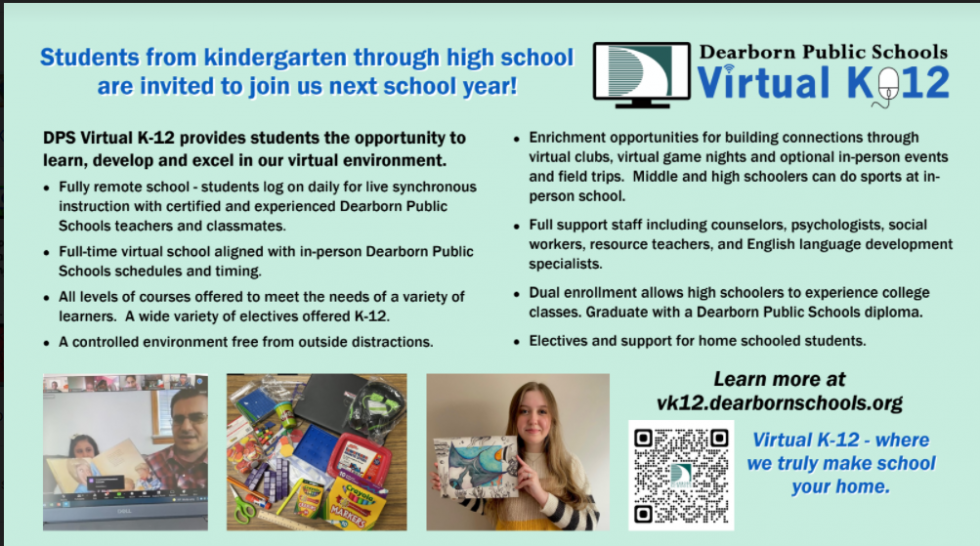 Dearborn Public Schools Students May Transfer INTO DPS Virtual K-12 ...