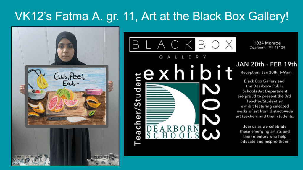 Teacher/Student Art Exhibit