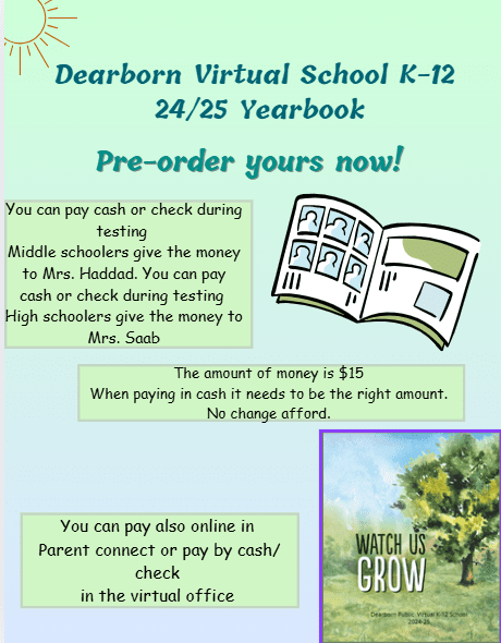 Order your 2024-25 School yearbook Now!